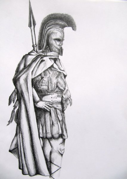 Спартанец в графике