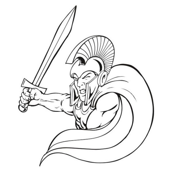 Спартанец карандашом