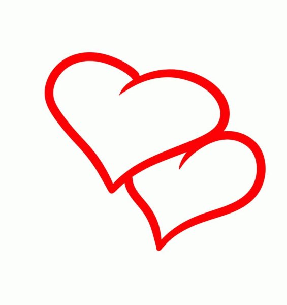 Рисунки для срисовки сердечки