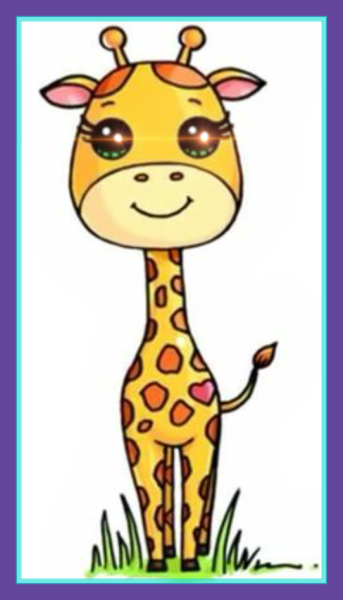 Рисунок жирафа