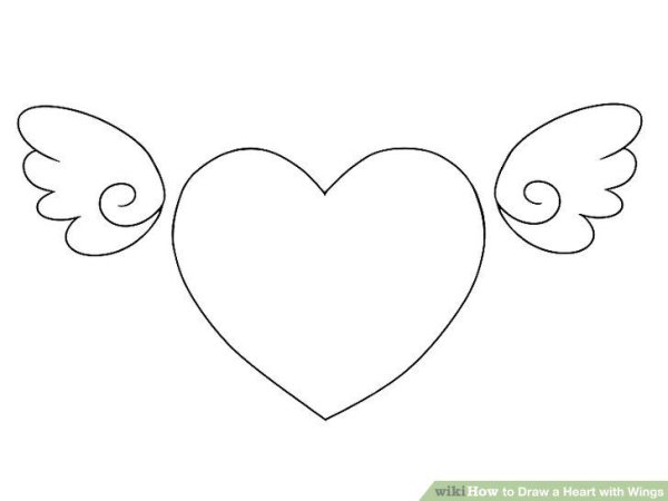 Красивое сердечко карандашом