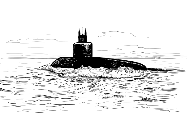 Подводные лодки раскраска