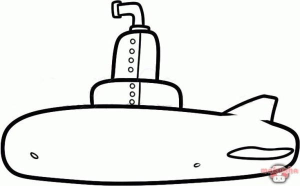 Рисование подводная лодка в подготовительной группе
