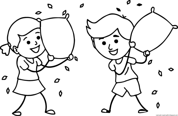 Сабантуй раскраска для детей