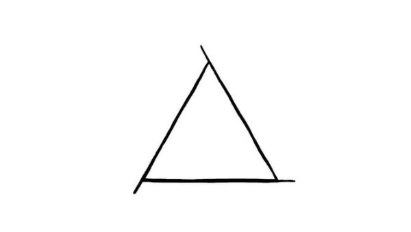 Треугольник карандашом