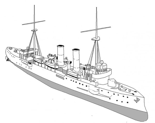 Крейсер Аврора Аврора раскраска