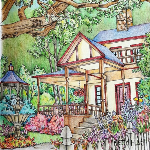 Домик карандашом