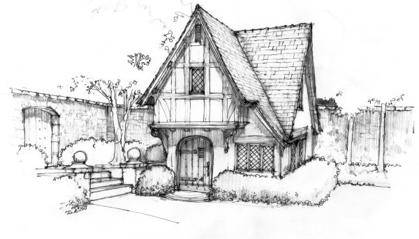 Графическое изображение домика для детей