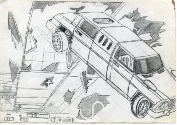 Раскраска авария машин