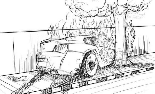 ДТП рисунок