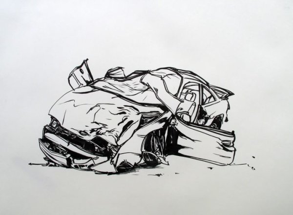 Раскраски разбитые машины