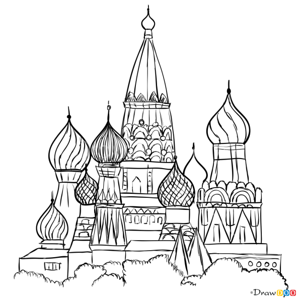 Московский Кремль рисунок