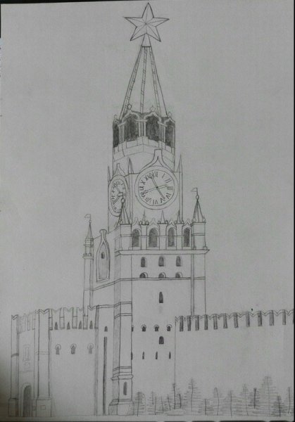 Спасская башня Московского Кремля