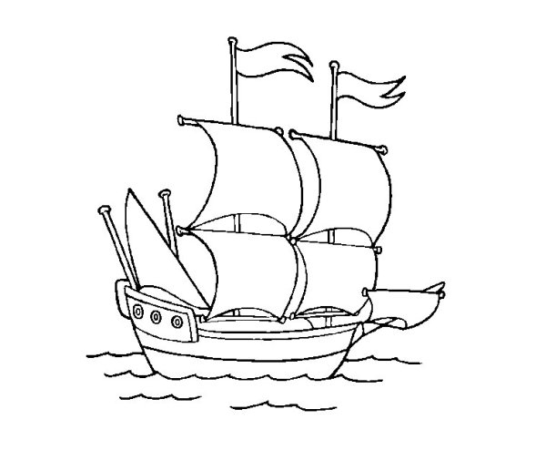 Пираты Карибского моря корабли черная Жемчужина раскраска