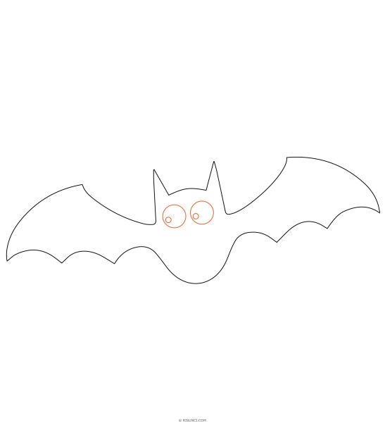 Летучая мышь рисунок карандашом для срисовки