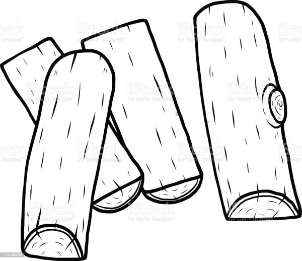 Дрова раскраска для детей