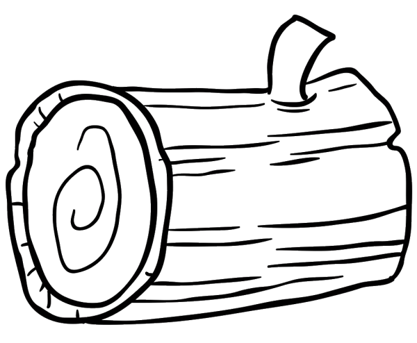 Дрова раскраска для детей