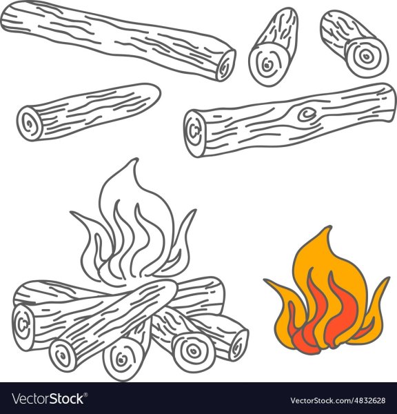 Трафарет дрова