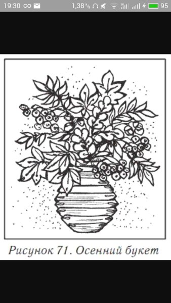 Осениебукет раскраска