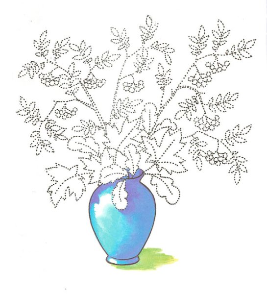 Натюрморт с цветами карандашом