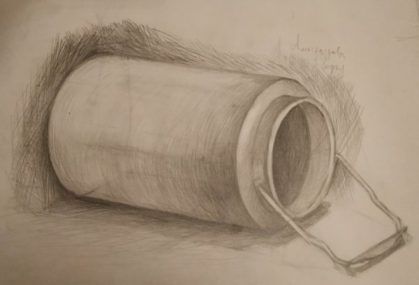 Рисование бытовых предметов цилиндрической формы