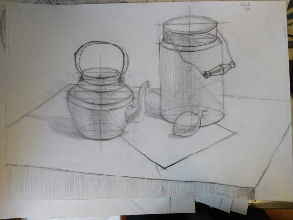 Бидон карандашом