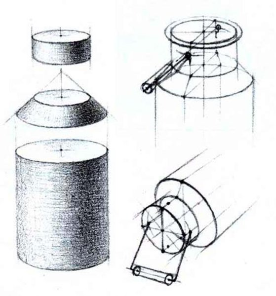 Рисование бидона