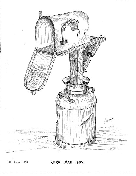 Бидон карандашом