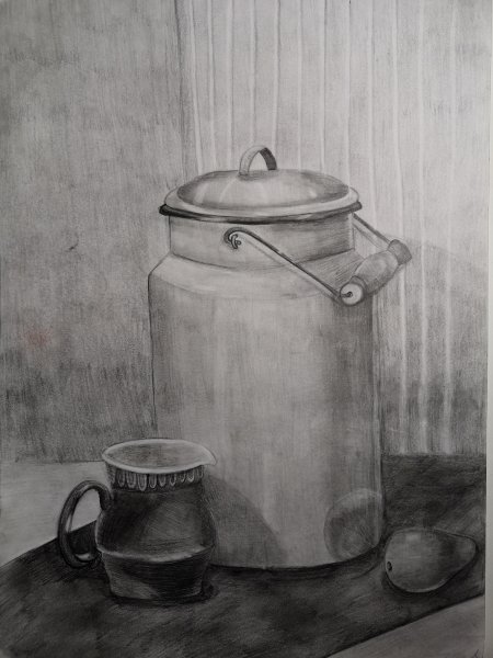 Бидон карандашом