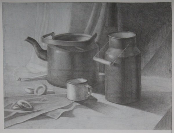 Бидон карандашом