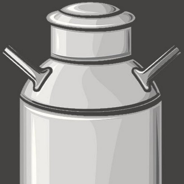 Натюрморт с бидоном карандашом