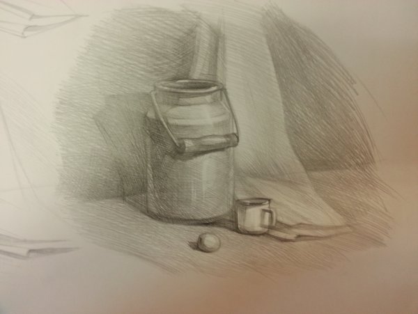 Станковая Графика натюрморт