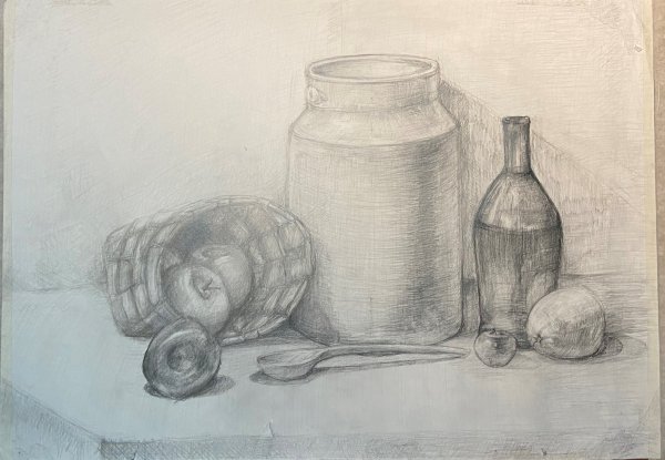 Бидон карандашом