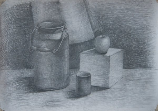 Молоко акварель