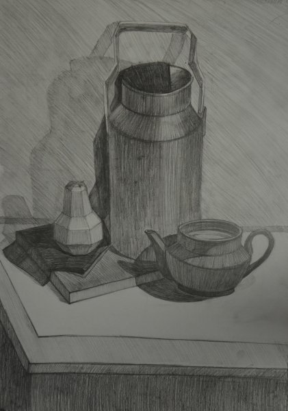 Рисование предметов цилиндрической формы