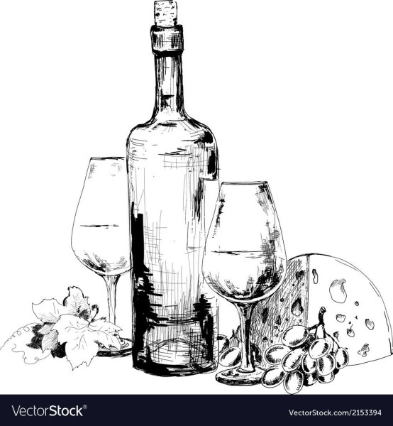 Бутылка вина скетч