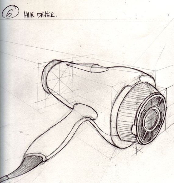 Раскраска фен для волос