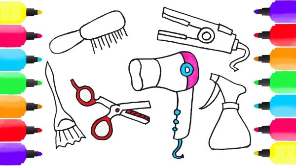 Раскраска фен