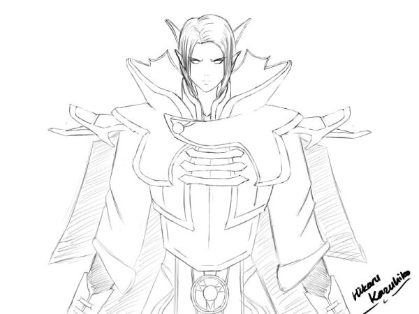 Раскраска дота 2 ИНВОКЕР