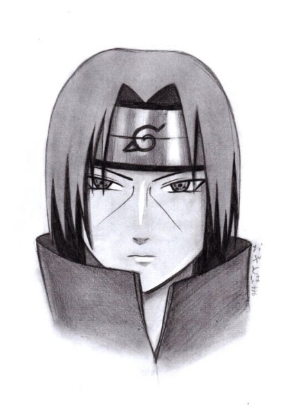 Нарисовать Наруто Итачи