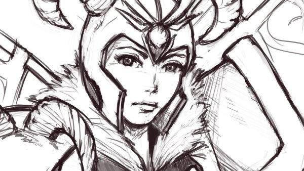 Герои из дота 2 карандашом