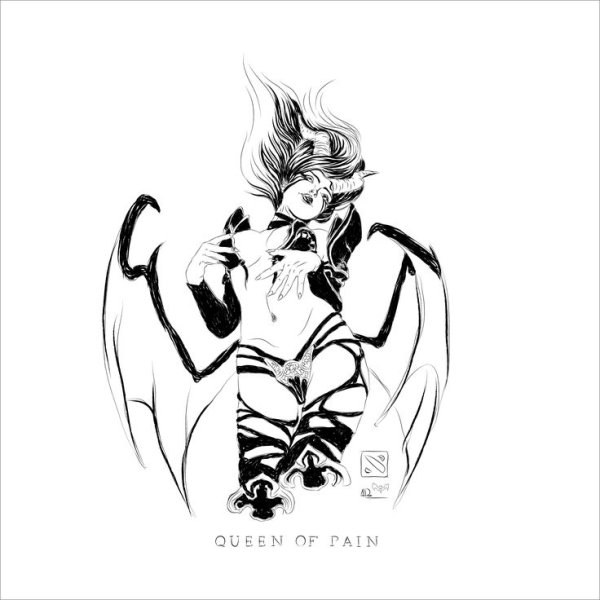 Queen of Pain Dota 2 рисунок