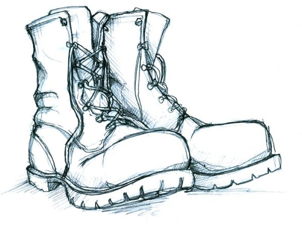 Эскиз ботинок