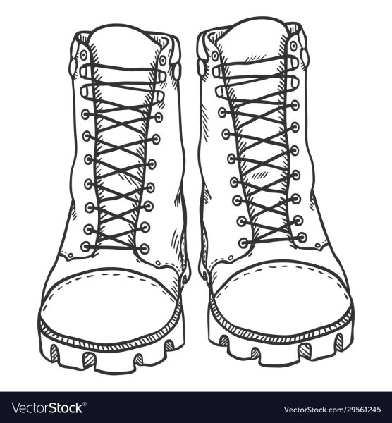 Ботинки высокие эскиз