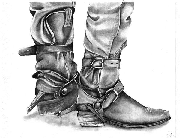 Мужской сапог иллюстрации