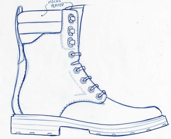 Ботинки карандашом