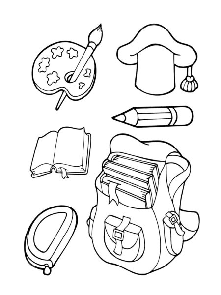 Раскраска школа