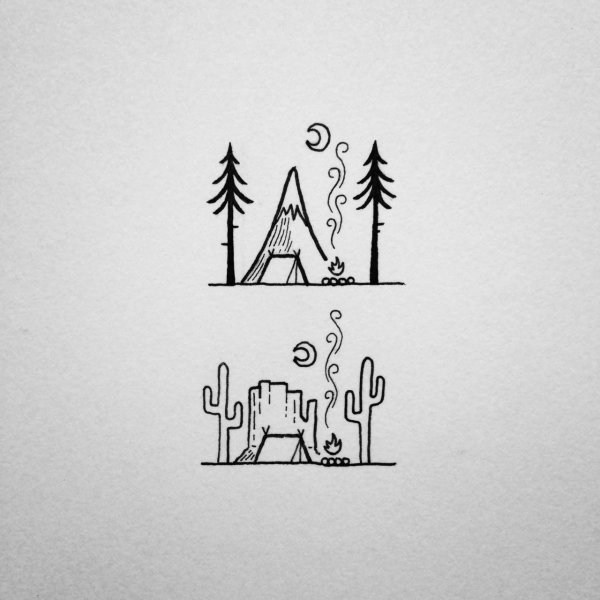 Зарисовки Минимализм