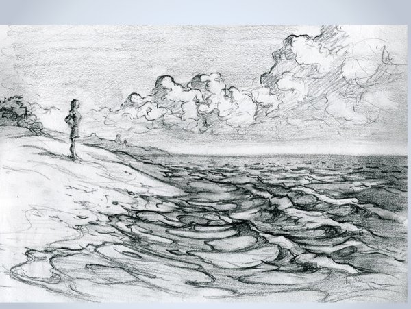 Море карандашом