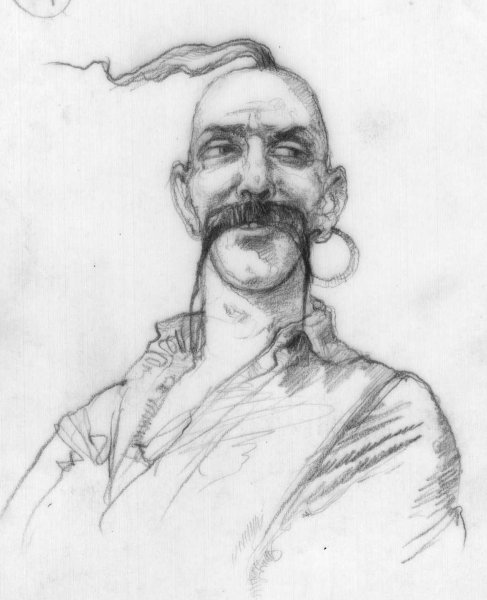 Рисунки Казаков карандашом